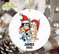 Bluey Family Personalized Christmas Ornament Xmas Gift for Lovers