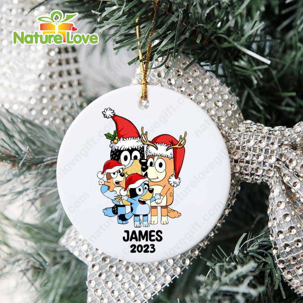 Bluey Family Personalized Christmas Ornament Xmas Gift for Lovers
