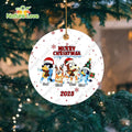 Bluey Personalized Family Ornament With Name Christmas Tree Decoration