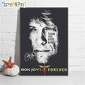 Bon Jovi Forever Fan True Love Signature Wall Art Poster Canvas