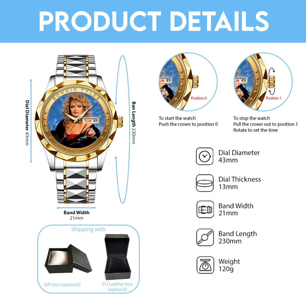 Bonnie Tyler Alloy Luxury Quartz Watch - HOATT20235