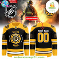Boston Bruins Firefighter Jersey Hockey Appreciation Night