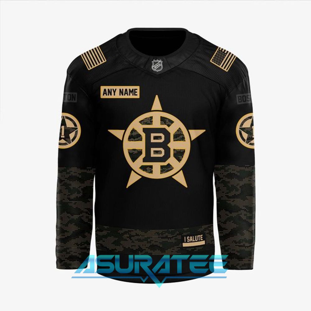 Boston Bruins Military Appreciation Night Hockey Jersey 2025