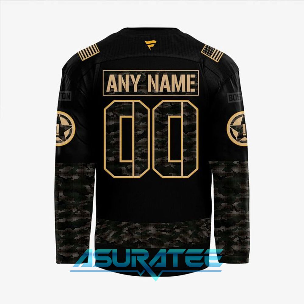 Boston Bruins Military Appreciation Night Hockey Jersey 2025
