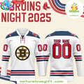 Boston Bruins Hockey Jersey 2026 Red Sox Night Crossover
