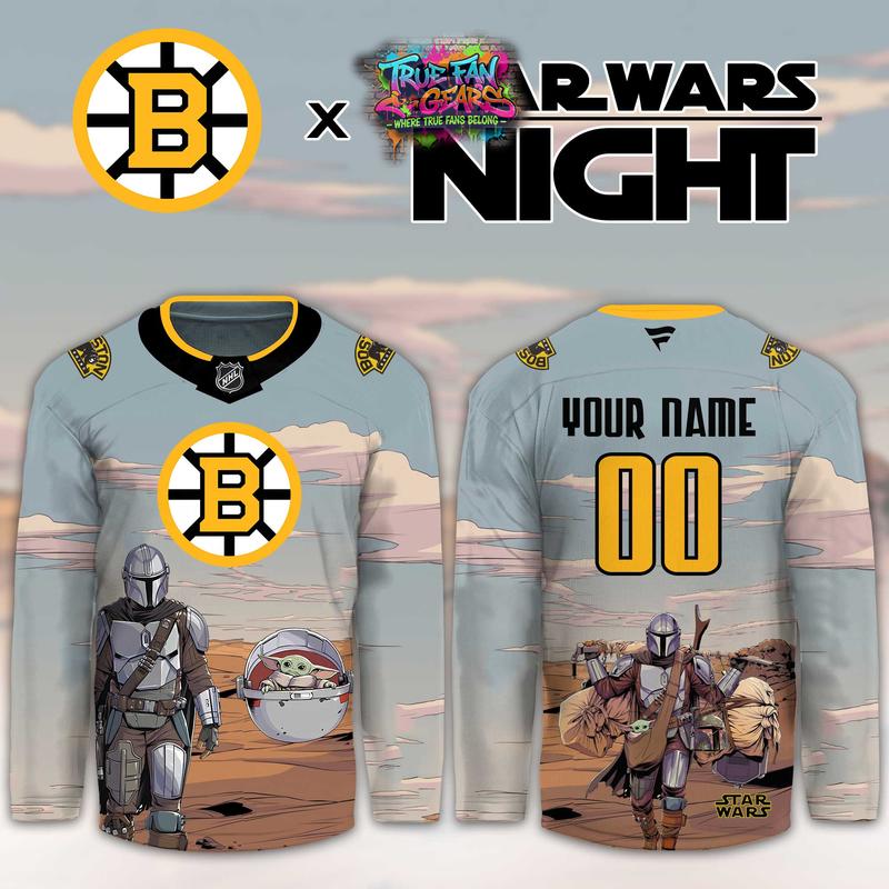 Boston Bruins Star Wars Night 2026 Limited Personalized Hockey Jersey