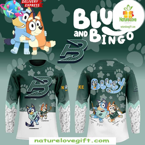 Bluey and Bingo Boston Fleet Special Jersey Kids