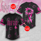 Personalized Boston Red Sox x Breast Cancer Awareness Baseball Jersey – MAITM12916