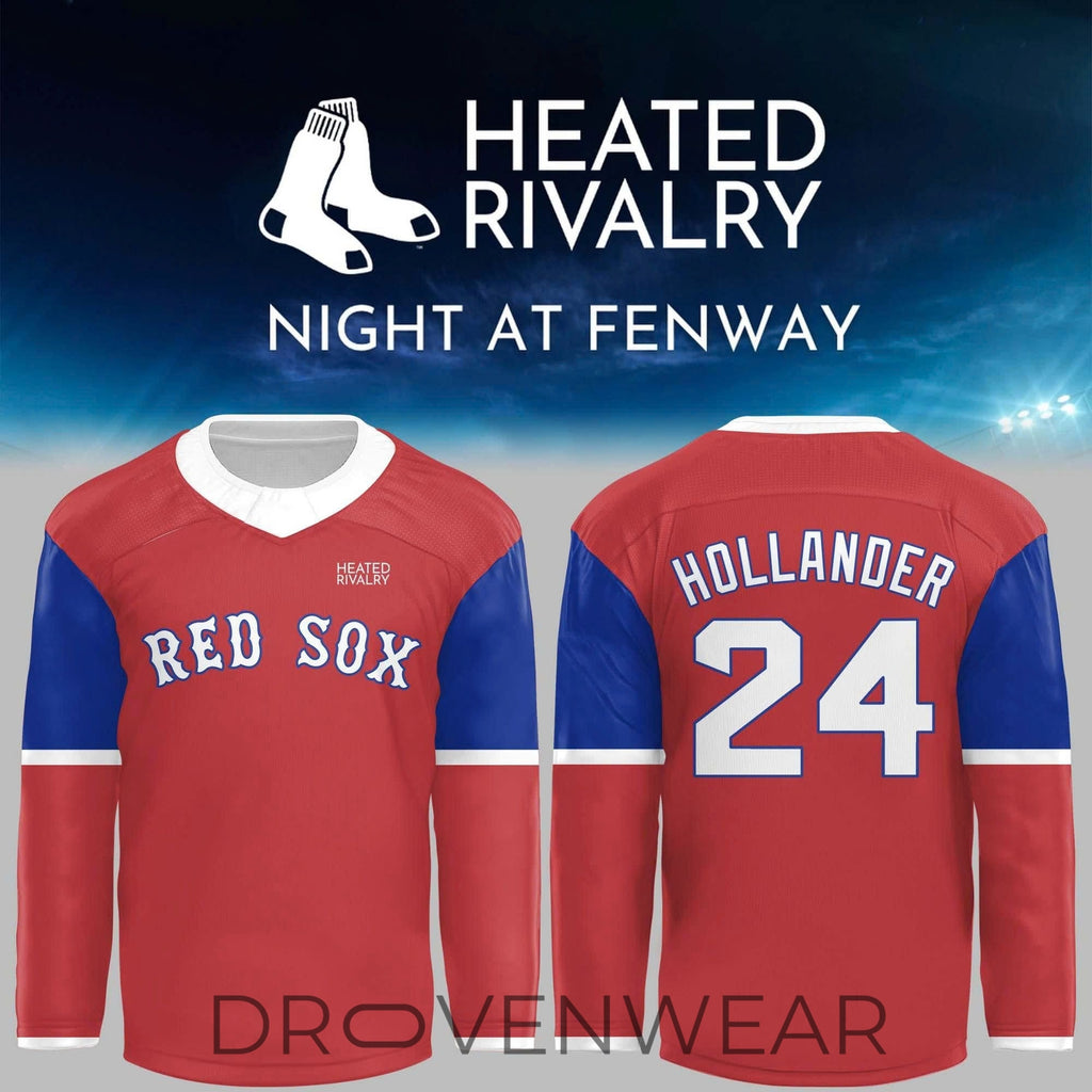 Boston Red Sox X Heated Rivalry Shane Hollander #24 Fan Hockey Jersey