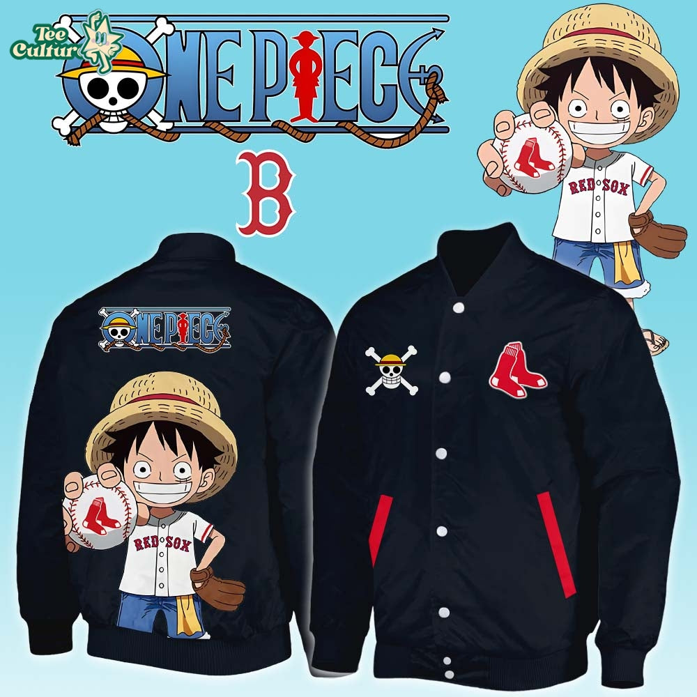 Boston Red Sox x One Piece 2026 Anime Limited Bomber Jacket