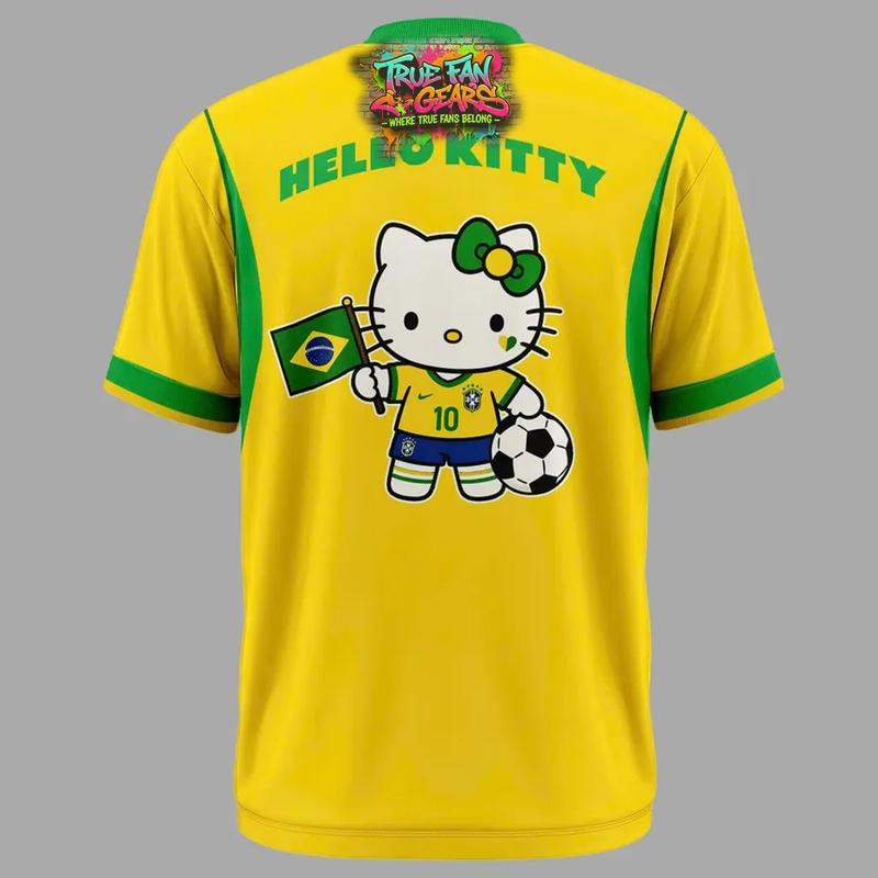 Brazil Soccer x Hello Kitty World Cup 2026 Limited Edition Tee Shirt