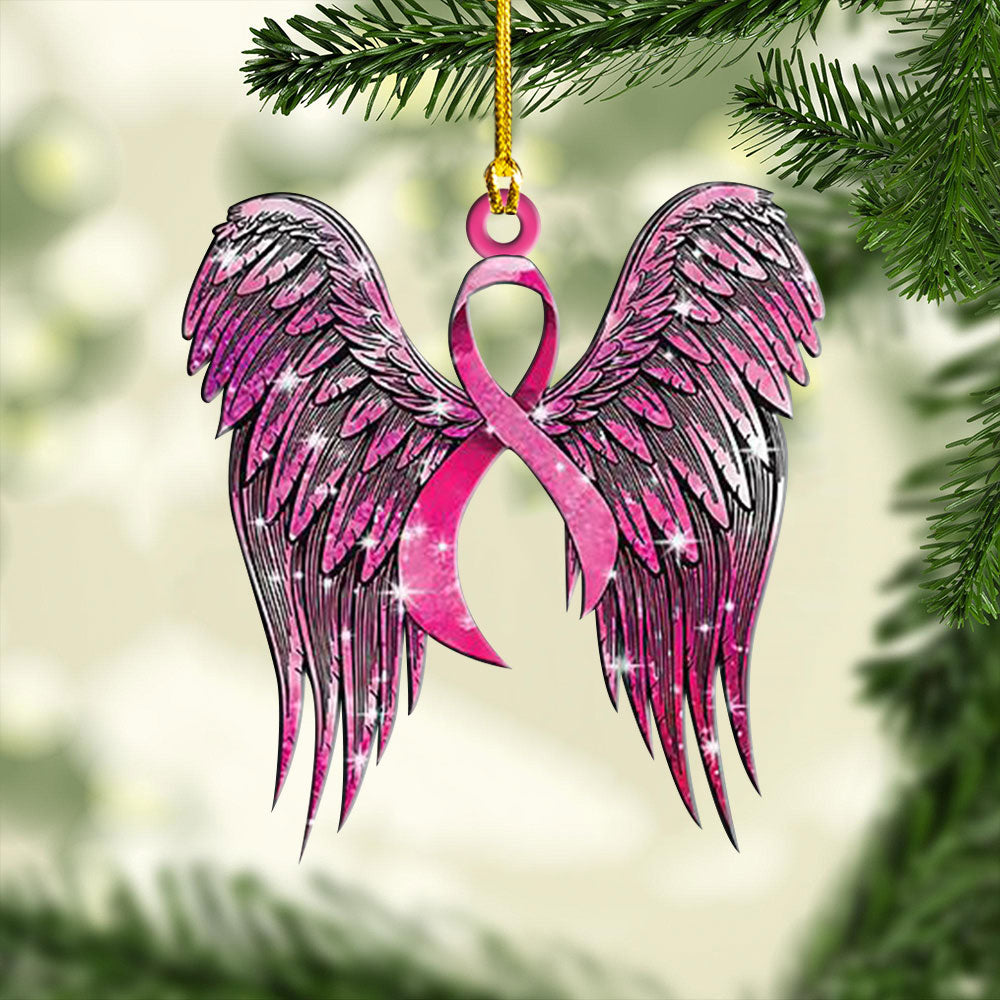 Breast Cancer Awareness Custom Shape 2-Side Printed Acrylic Ornament – HOATT 6673