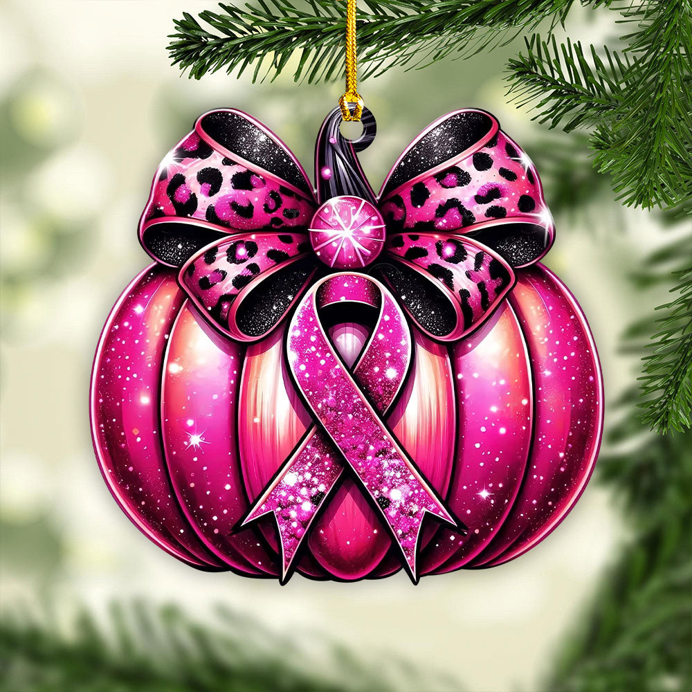 Breast Cancer Awareness Custom Shape 2-Side Printed Acrylic Ornament – GNE 1773