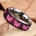 Breast Cancer Awareness Custom Alloy Ring – HOATT12397