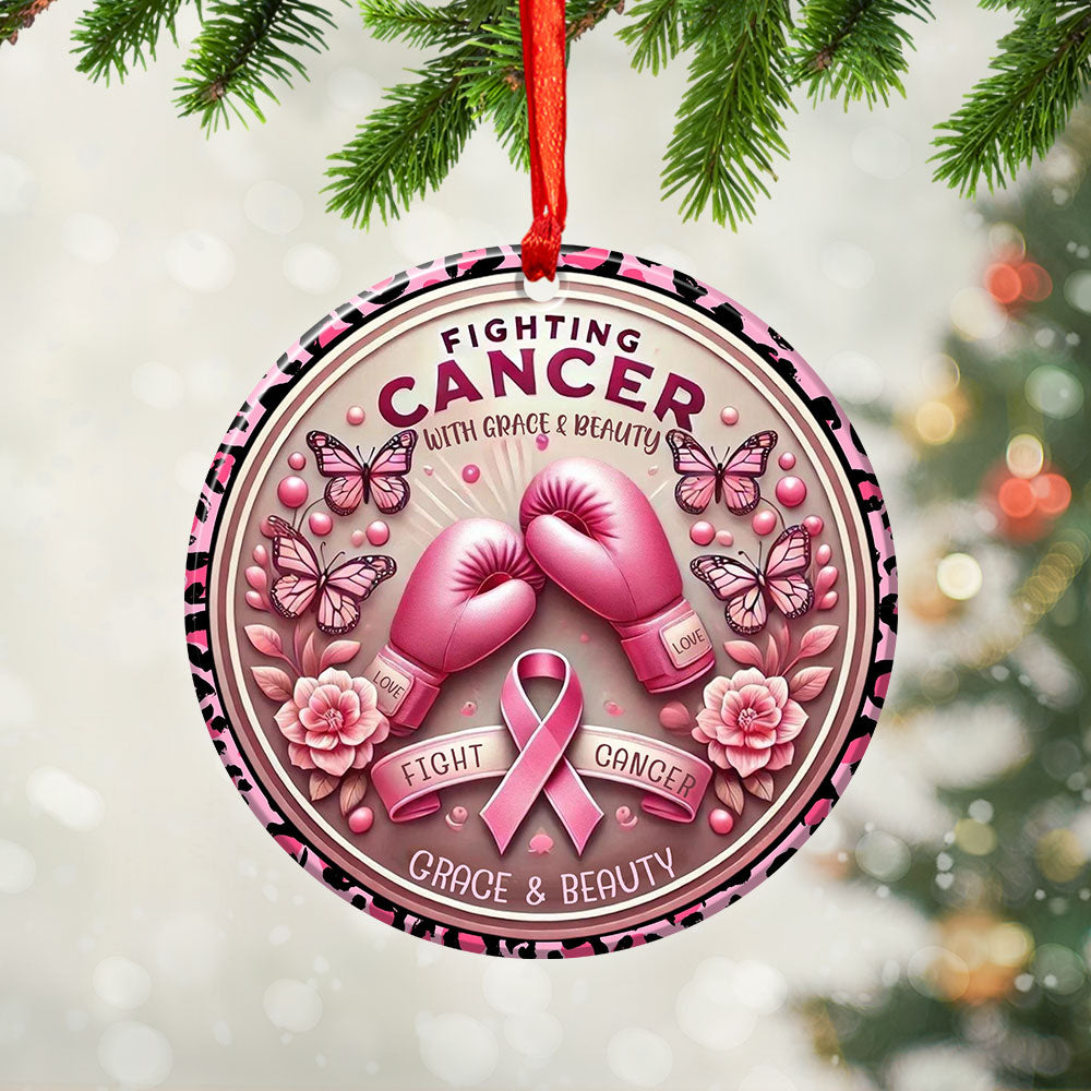 Breast Cancer Awareness Fixed Shape 2-Side Printed Acrylic Ornament – GNE 1791