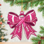 Breast Cancer Awareness Custom Shape 2-Side Printed Acrylic Ornament – HOATT 6694