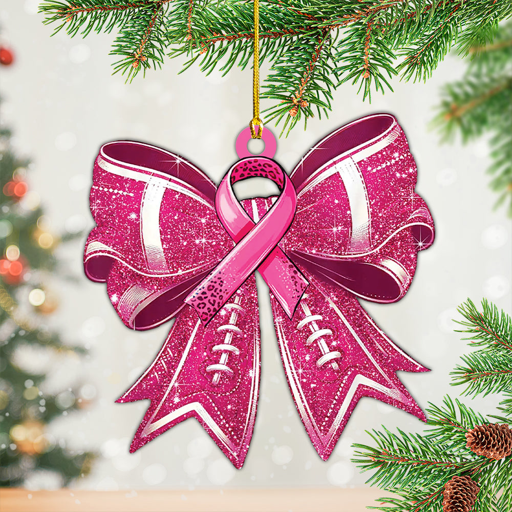 Breast Cancer Awareness Custom Shape 2-Side Printed Acrylic Ornament – HOATT 6694