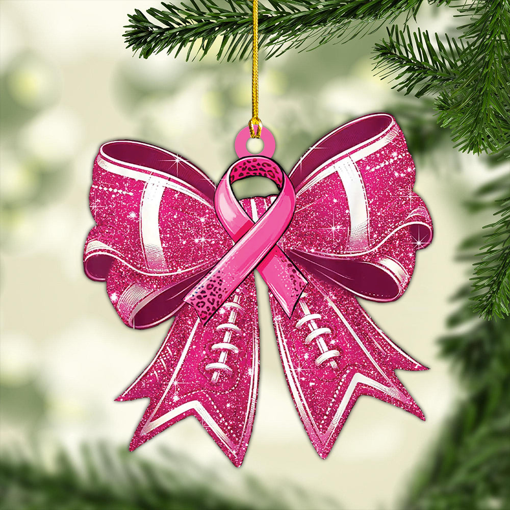 Breast Cancer Awareness Custom Shape 2-Side Printed Acrylic Ornament – HOATT 6694