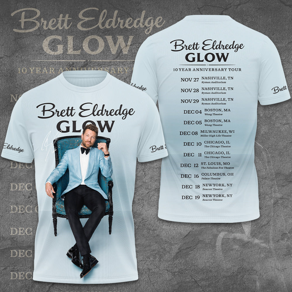 Brett Eldredge 10th Anniversary Tour 2026 3D Apparel – GNE7922