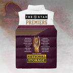 Brisbane Broncos 2025 NRL Premiers 3D Sleeveless Down Jacket – HOATT14028