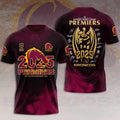 Brisbane Broncos 2025 NRL Premiers 3D Apparel – HOATT13593