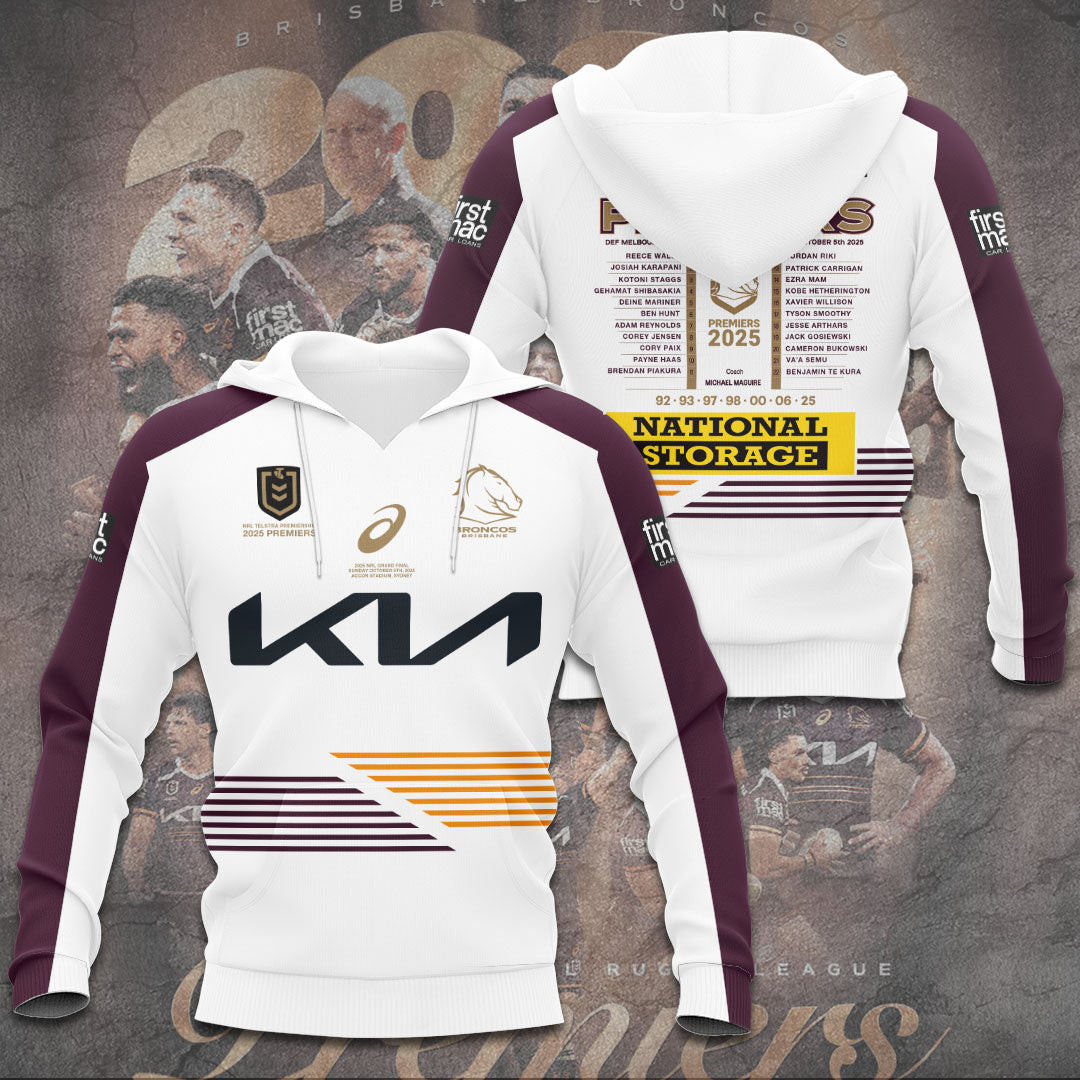 Brisbane Broncos 2025 Premiership 3D Apparel – TANTN17151