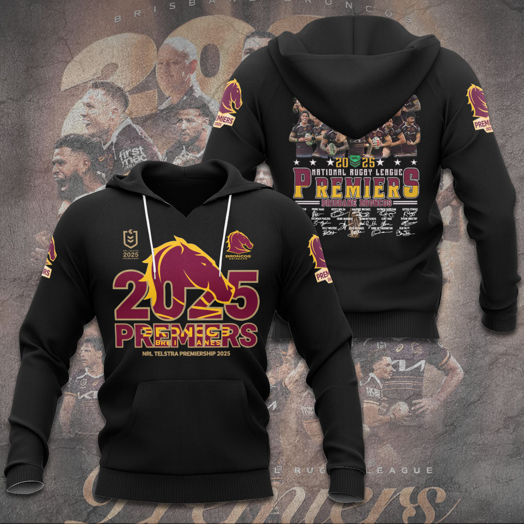 Brisbane Broncos 2025 Premiership 3D Apparel – TANTN17182