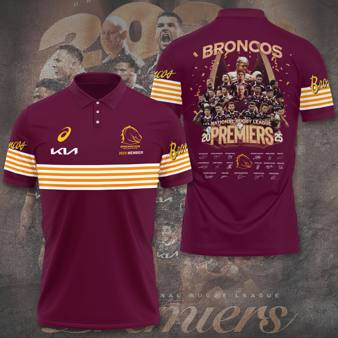 Brisbane Broncos 2025 Premiership 3D Apparel – TANTN17310