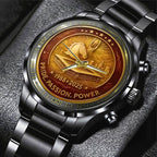 Brisbane Broncos 2025 Premiership Black Stainless Steel Watch – TANTN17611