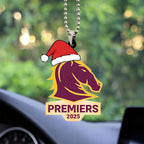 Brisbane Broncos 2025 Premiership Custom shape 2-sided Acrylic Car Ornament – TANTN17532