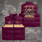Brisbane Broncos 2025 Premiership 3D Sleeveless Down Jacket – TANTN17684