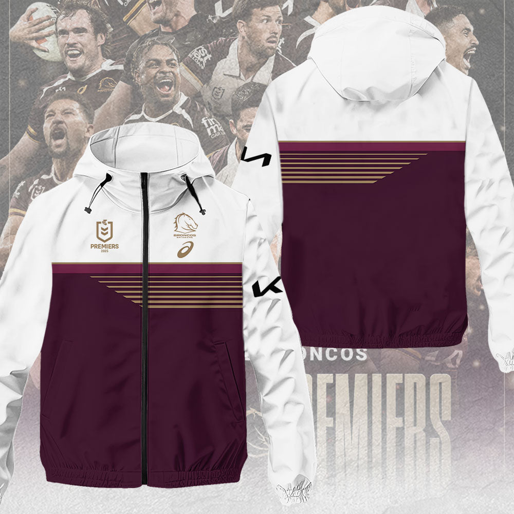 Brisbane Broncos 3D Windbreaker Jacket – MAITM13333