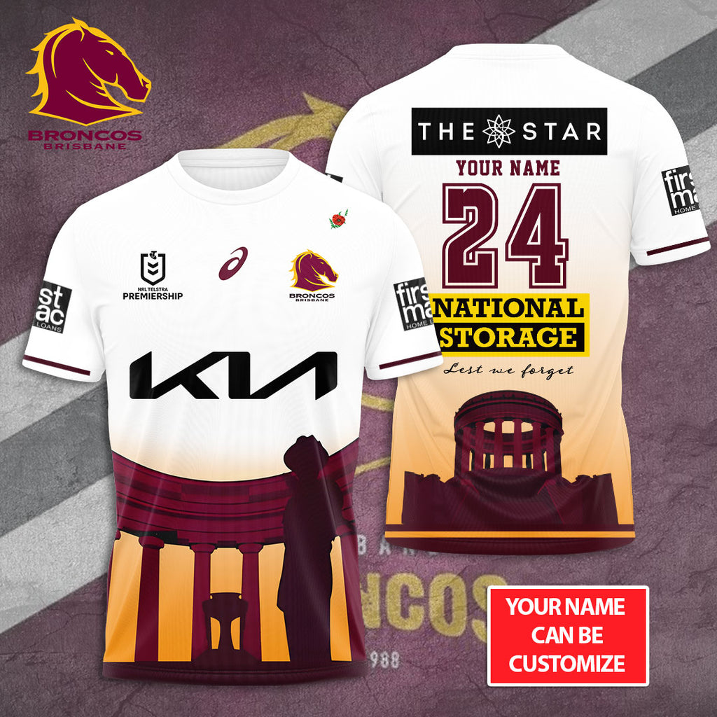 Personalized Brisbane Broncos 3D Apparel – TANTN 6065