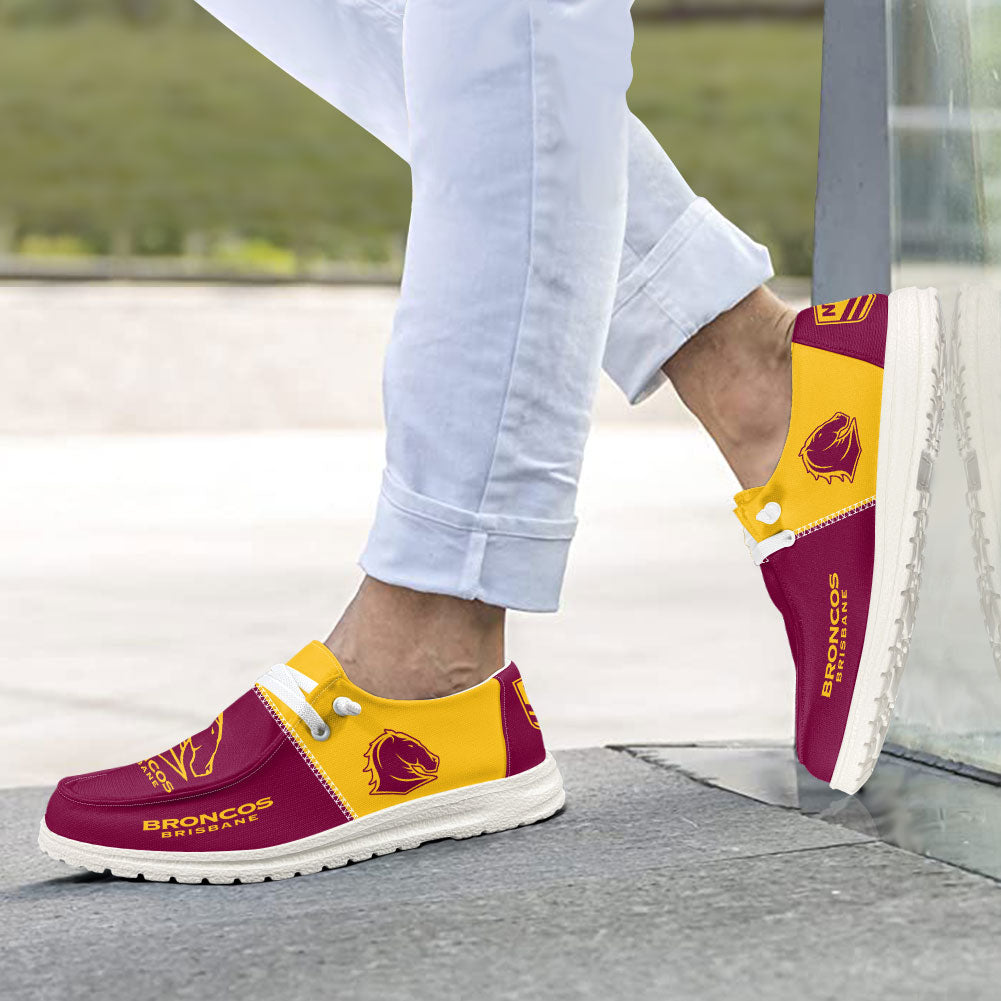 Brisbane Broncos Custom Hey Dude Shoes – VANDH 1286