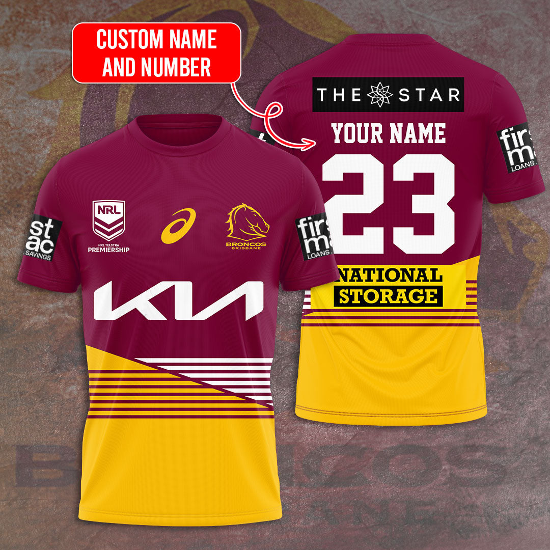 Personalized Brisbane Broncos 3D Apparel – VANDH 475