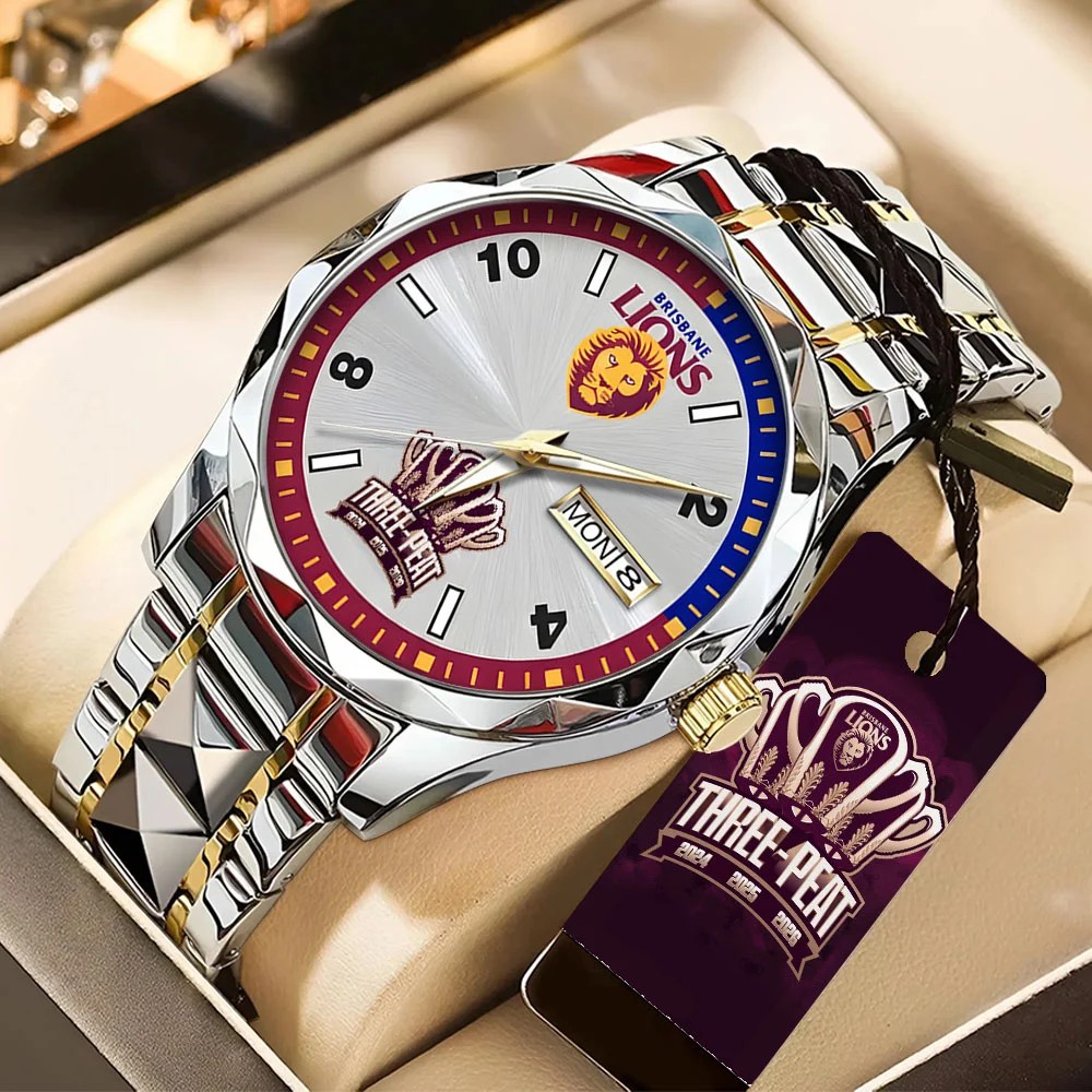 Brisbane Lions 2026 AFL Premiers Alloy Luxury Quartz Watch – TANTN25839