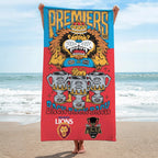 Brisbane Lions 2026 AFL Premiers Rectangle Beach Towel – TANTN25830