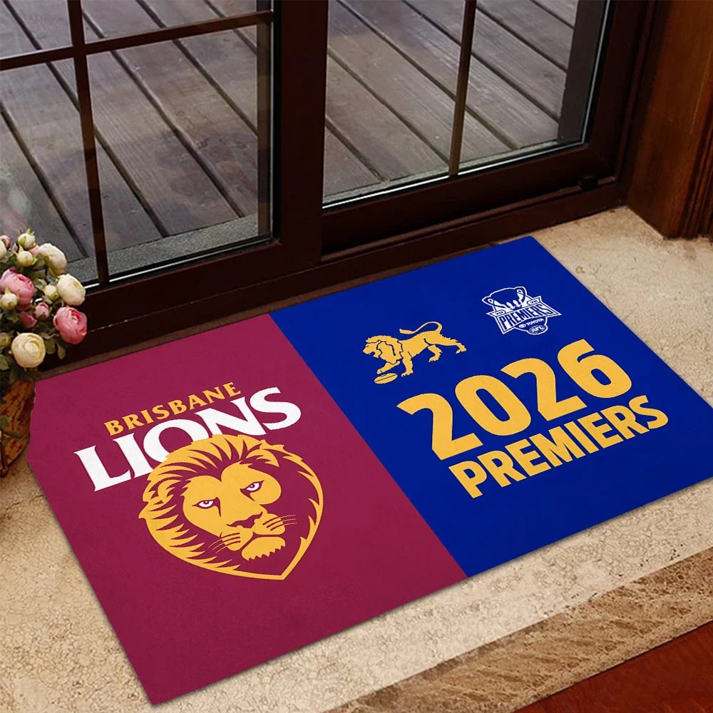 Brisbane Lions 2026 AFL Premiers Doormat – TANTN25831