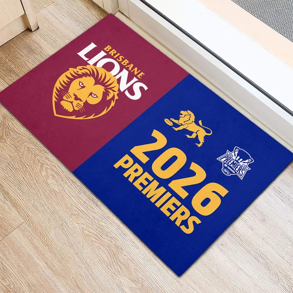 Brisbane Lions 2026 AFL Premiers Doormat – TANTN25831