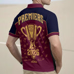 Brisbane Lions 2026 AFL Premiers Zip Polo Shirt – TMTHU9622