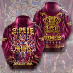 Brisbane Lions Threepeat Premiers 3D Apparel – TMTHU9590