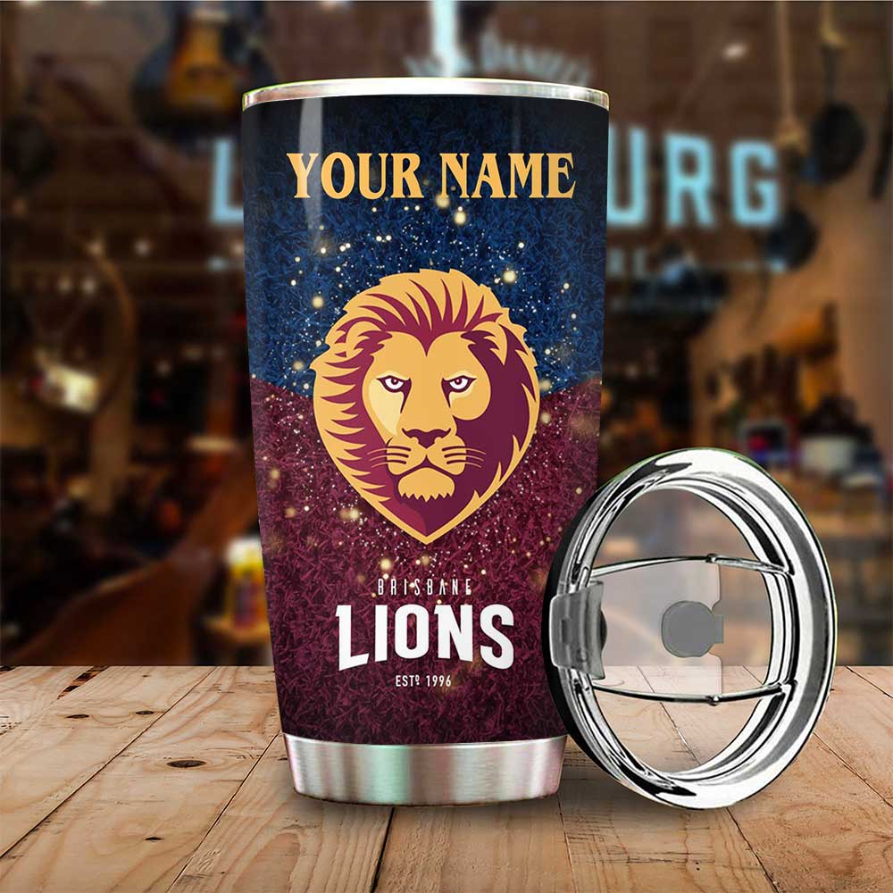 Personalized Brisbane Lions Tumbler Cup – VANDH 3190