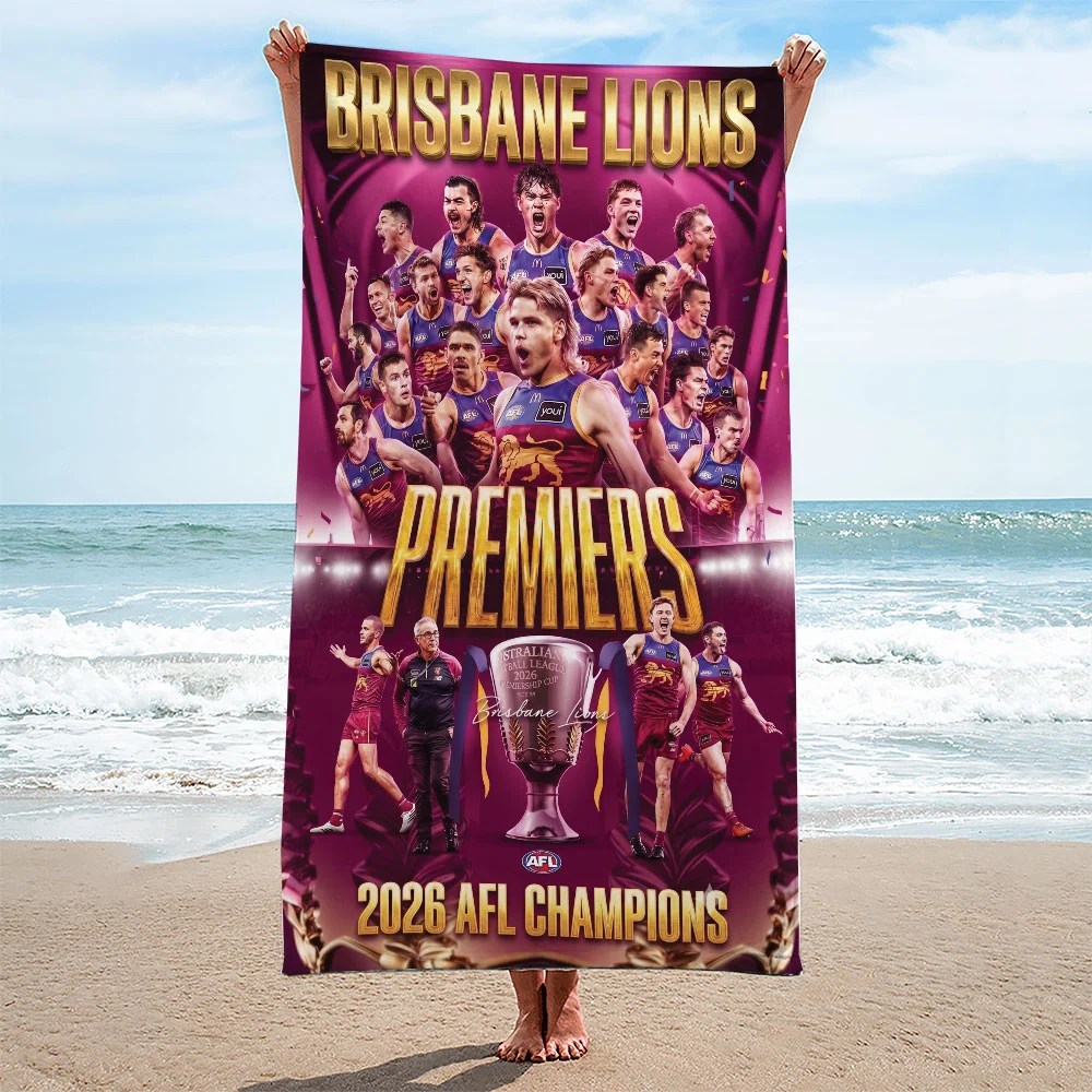 Brisbane Lions Rectangle Beach Towel – TMTHU9578