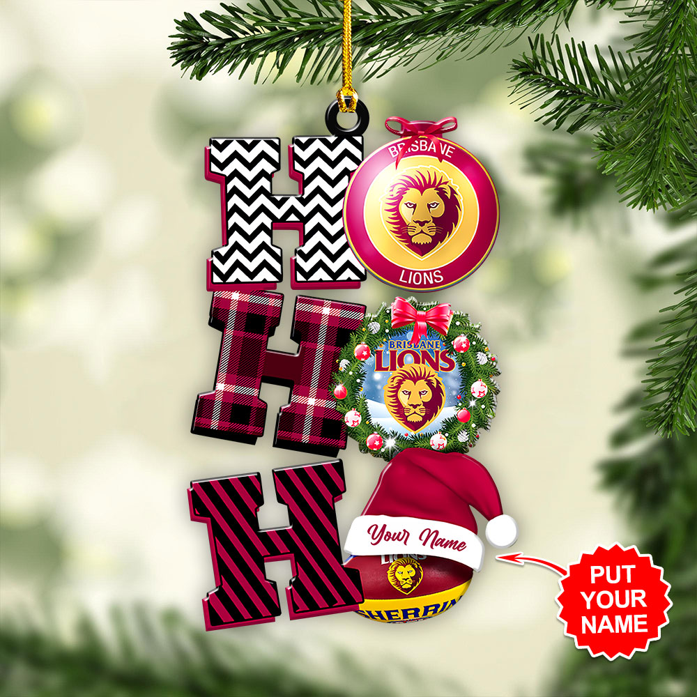 Personalized Brisbane Lions Custom Shape 1-sided Acrylic Ornament – HOATT 6983