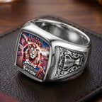 Brisbane Lions Threepeat Premiers 3D Engraved Ring – TMTHU9574