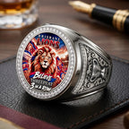 Brisbane Lions Threepeat Premiers 3D Engraved Ring – TMTHU9574