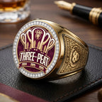 Brisbane Lions Threepeat Premiers 3D Engraved Ring – TMTHU9591