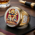 Brisbane Lions Threepeat Premiers 3D Engraved Ring – TMTHU9594
