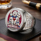 Brisbane Lions Threepeat Premiers 3D Engraved Ring – TMTHU9594