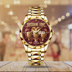 Brisbane Lions Threepeat Premiers Alloy Luxury Quartz Watch – TMTHU9585
